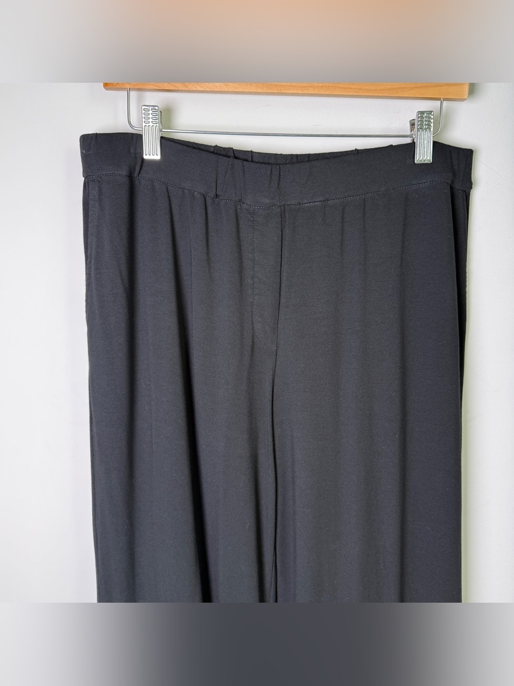 J. Jill Wearever Full Leg Pull-On Pants Black M Quiet Luxury Minimalist Travel